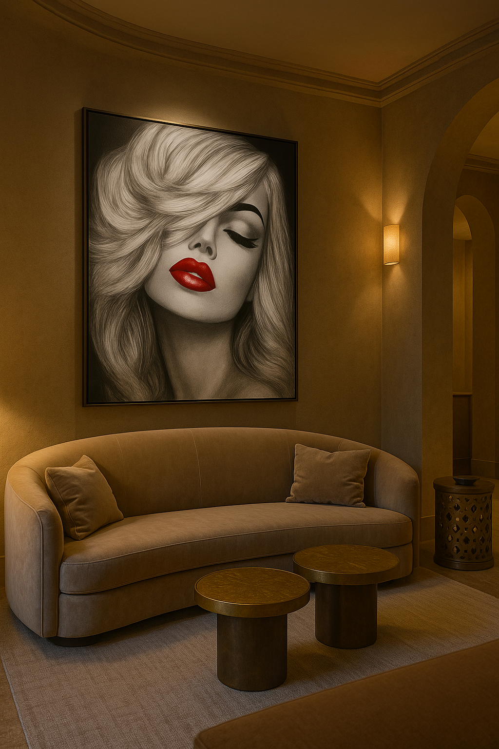 Scarlet Whisper — Limited Edition Noir Portrait