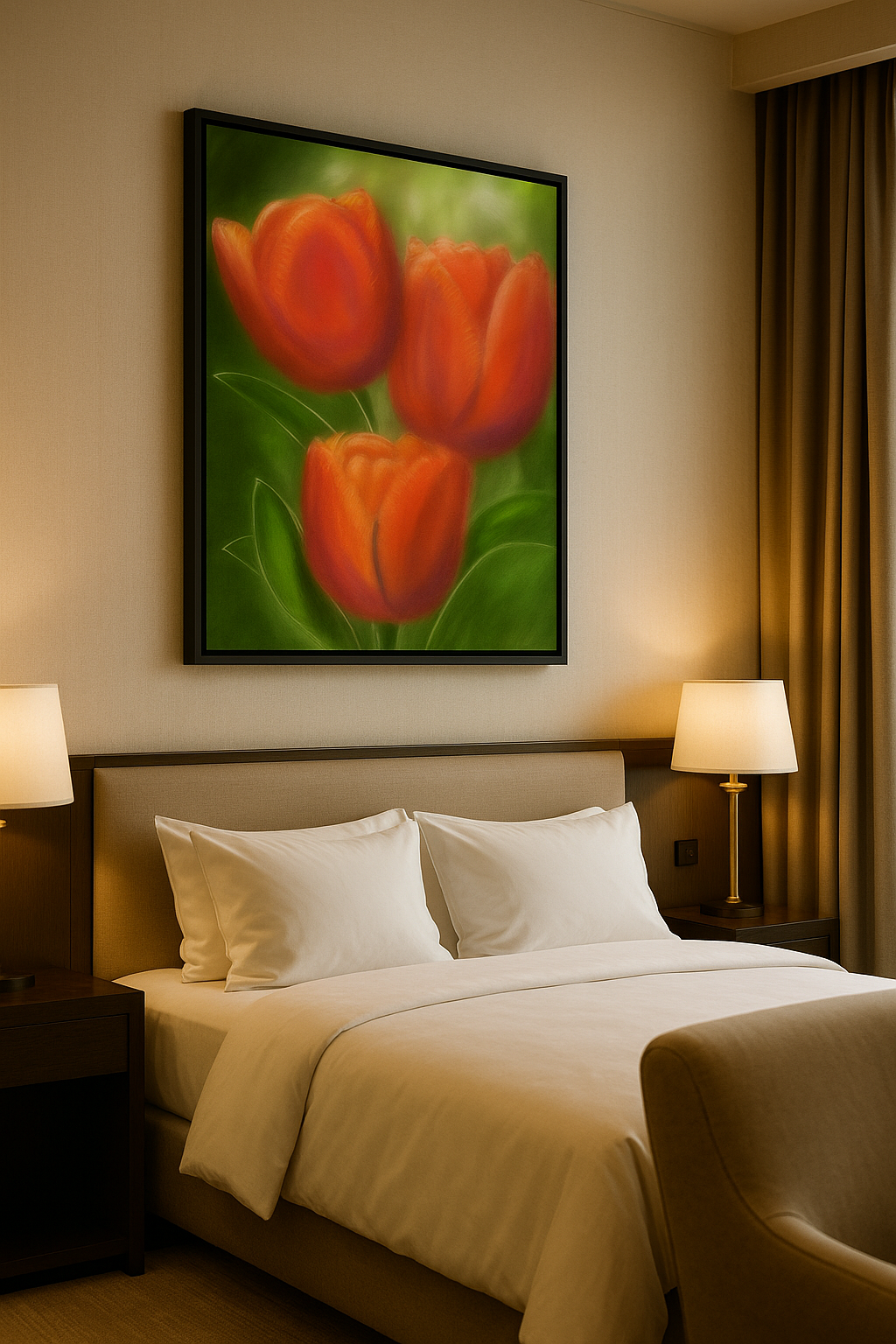 Scarlet Whisper — Limited Edition Impressionist Floral Fine Art