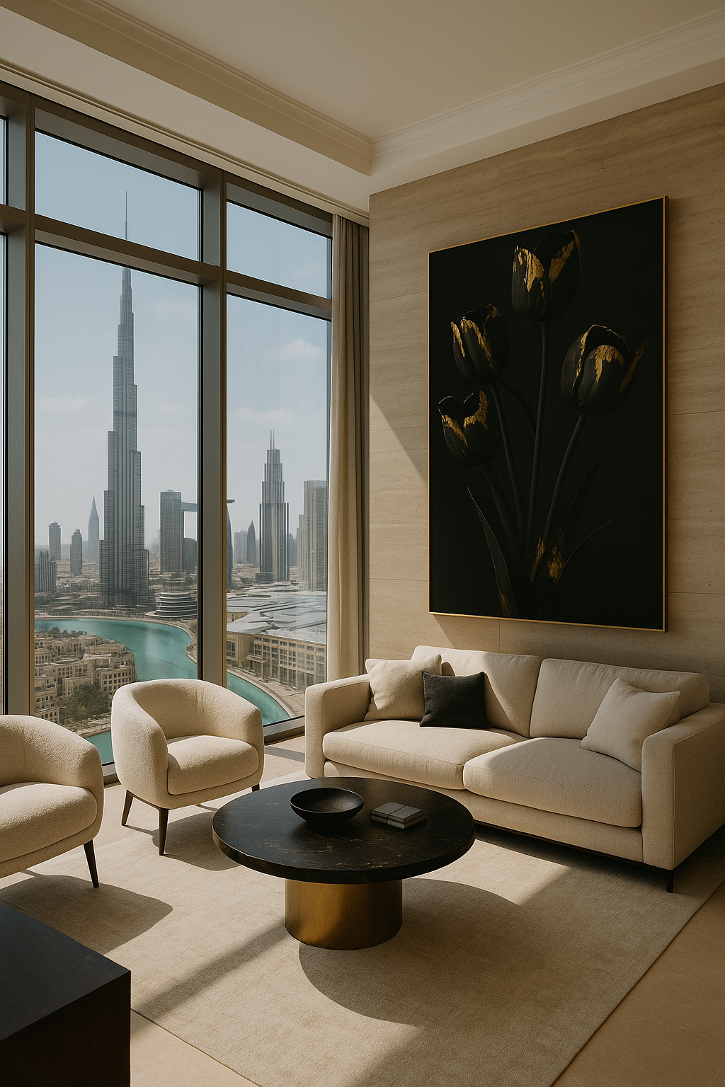 Gilded Stillness — Limited Edition Noir Botanical Masterwork