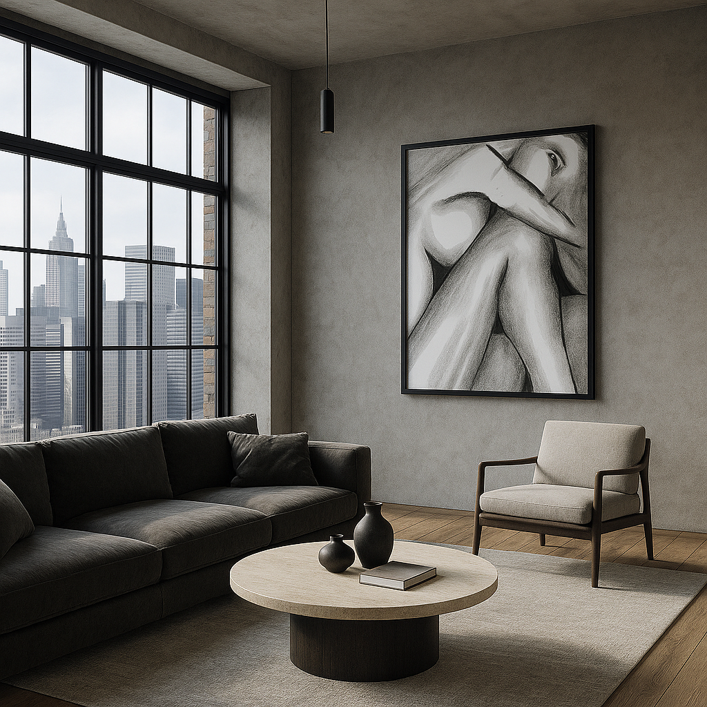 Quieturrender — Sculptural Figure in Shadow & Light