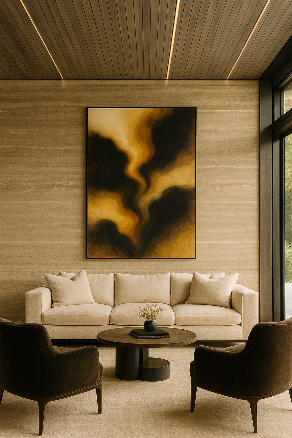 Gilded Ascension — Luxury Gold & Black Abstract (Ltd. Ed. 50)