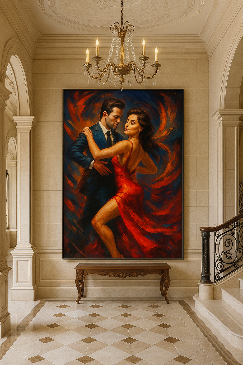 Inferno in Motion – Red Elegance Dance Portrait (Ltd. Edition)