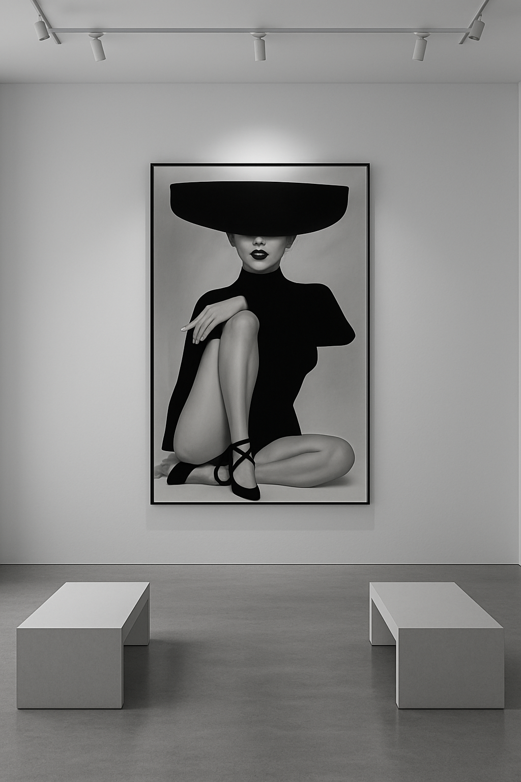 Nocturne Muse — Sculptural Noir Figure Study