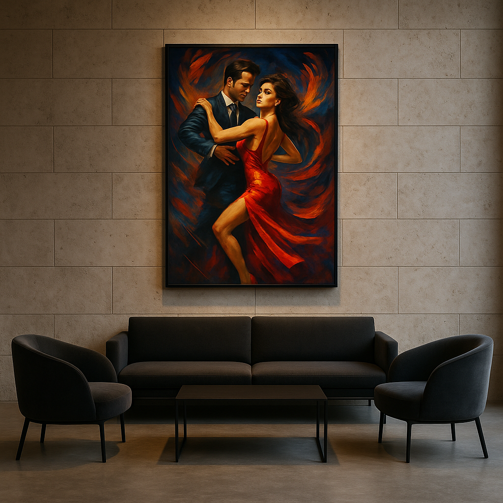 Inferno in Motion – Red Elegance Dance Portrait (Ltd. Edition)