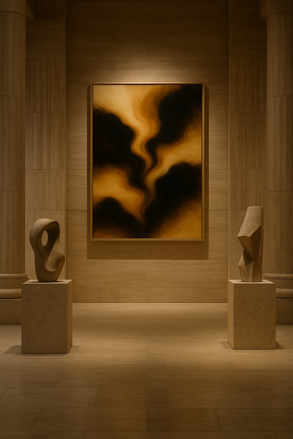 Gilded Ascension — Luxury Gold & Black Abstract (Ltd. Ed. 50)