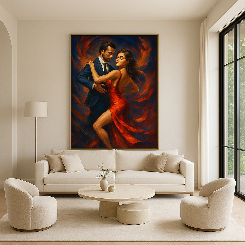 Inferno in Motion – Red Elegance Dance Portrait (Ltd. Edition)