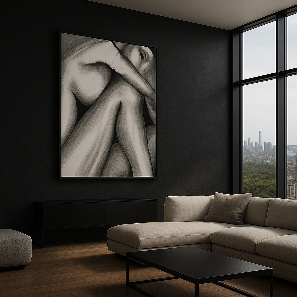 Quieturrender — Sculptural Figure in Shadow & Light