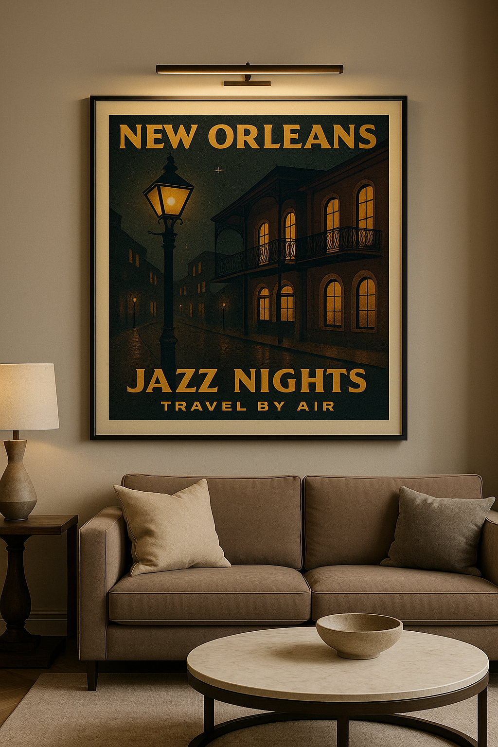 Jazz Nights — New Orleans Vintage Fine Art Poster