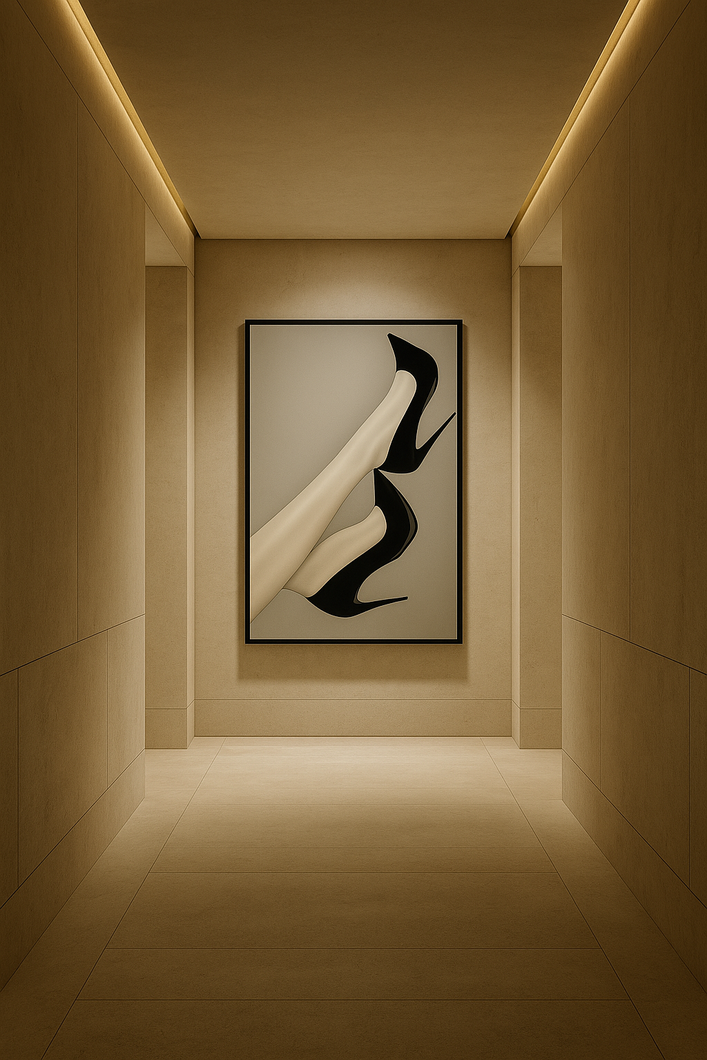 Velvet Ascent — Limited Edition Fashion Noir Fine Art