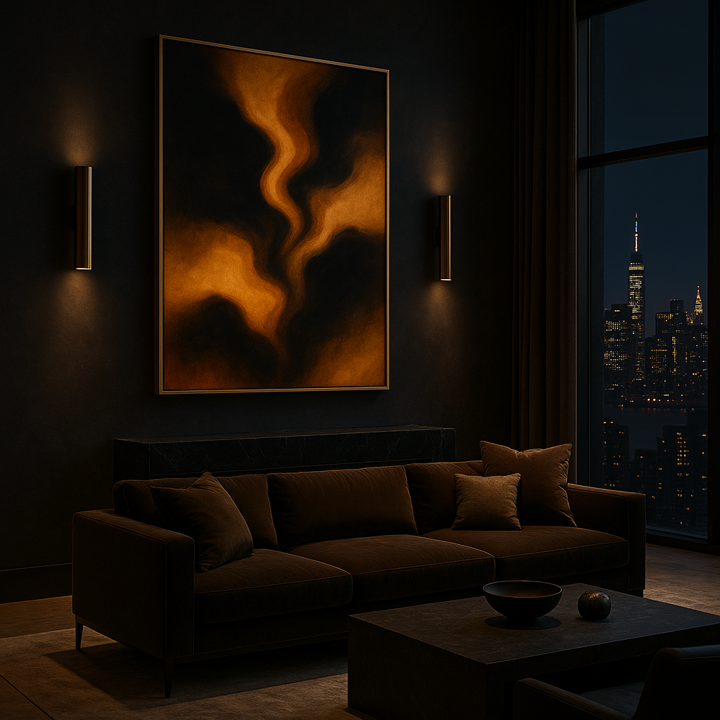 Gilded Ascension — Luxury Gold & Black Abstract (Ltd. Ed. 50)