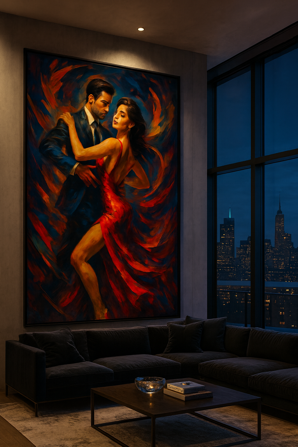 Inferno in Motion – Red Elegance Dance Portrait (Ltd. Edition)