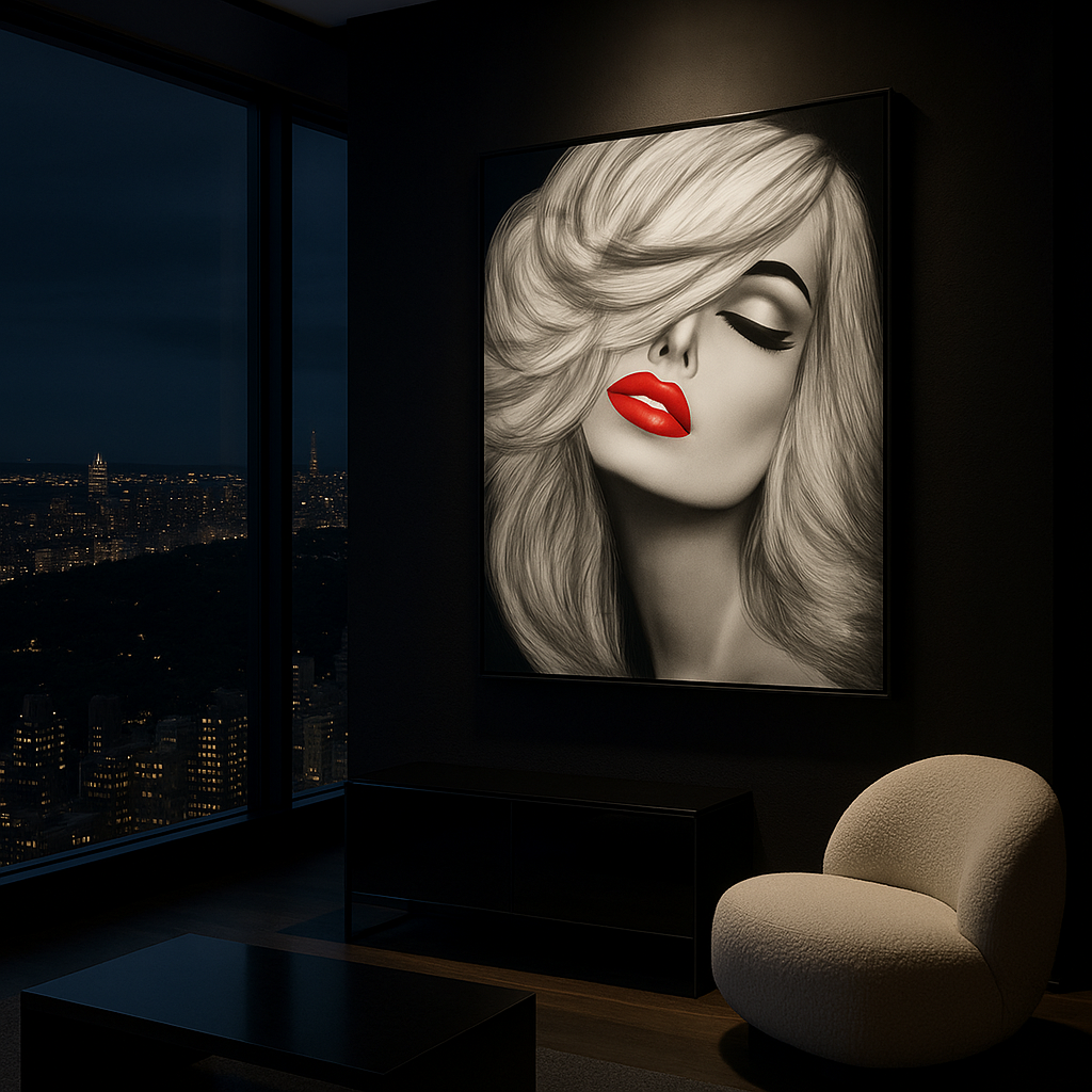 Scarlet Whisper — Limited Edition Noir Portrait