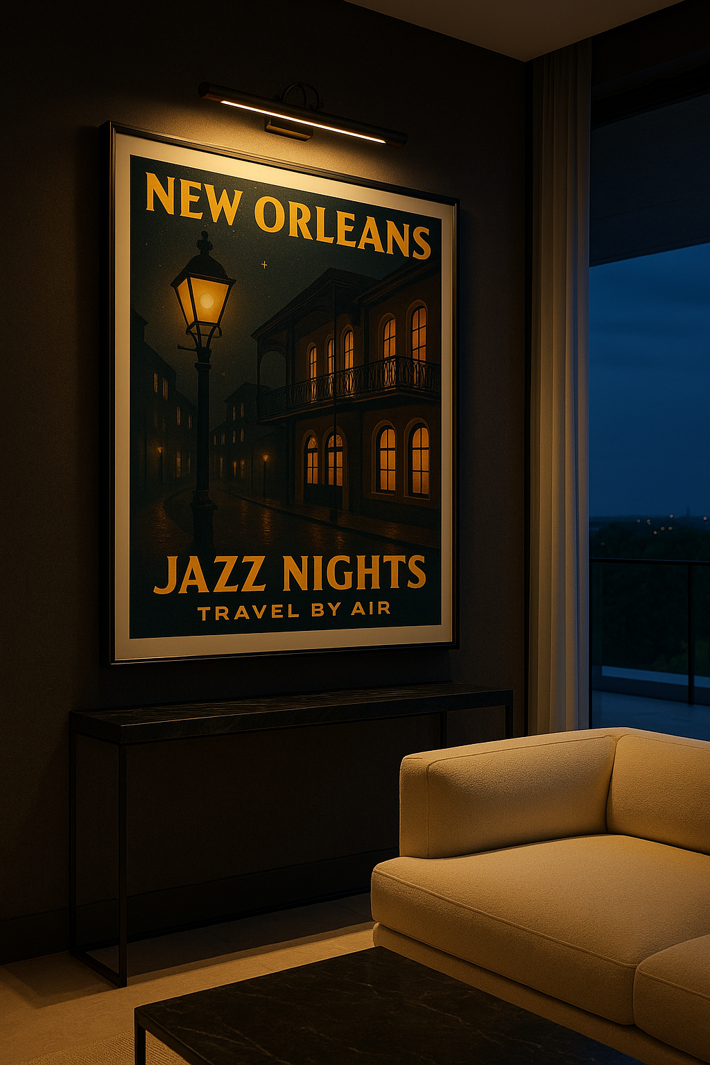 Jazz Nights — New Orleans Vintage Fine Art Poster