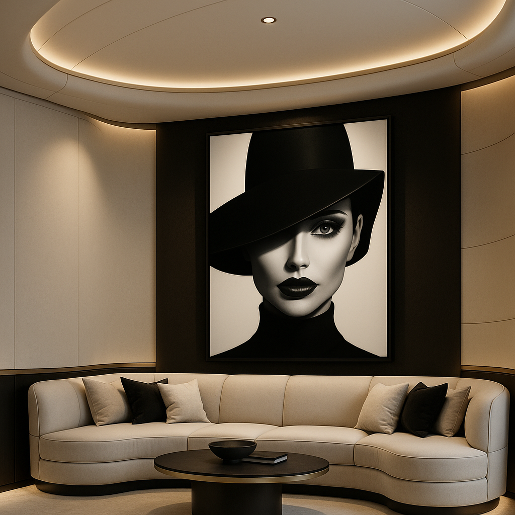 Obsidian Gaze — Limited Edition Noir Portrait Fine Art