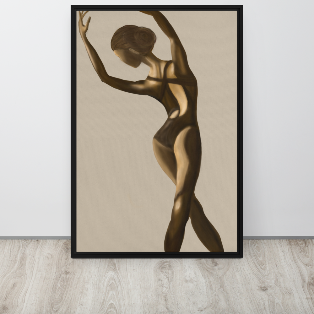 Golden Ballerina Fine Art Print