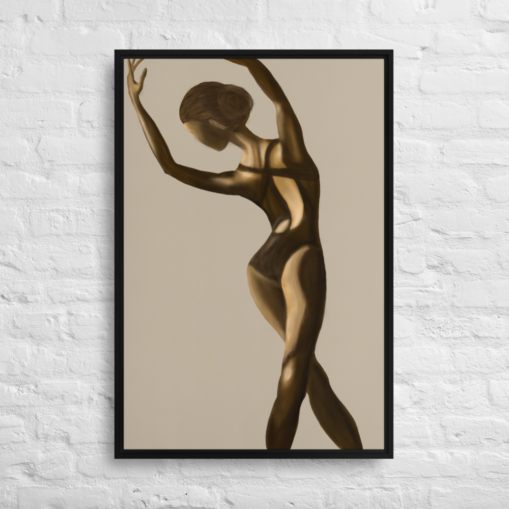 Golden Ballerina Fine Art Print