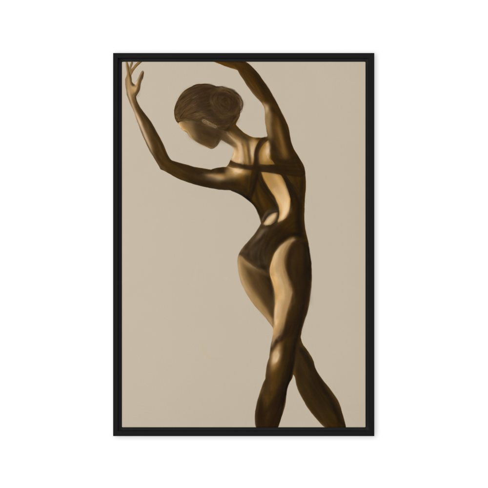 Golden Ballerina Fine Art Print
