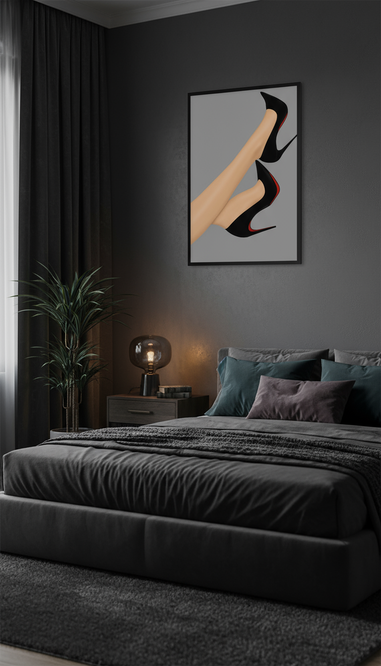 Velvet Ascent — Limited Edition Fashion Noir Fine Art