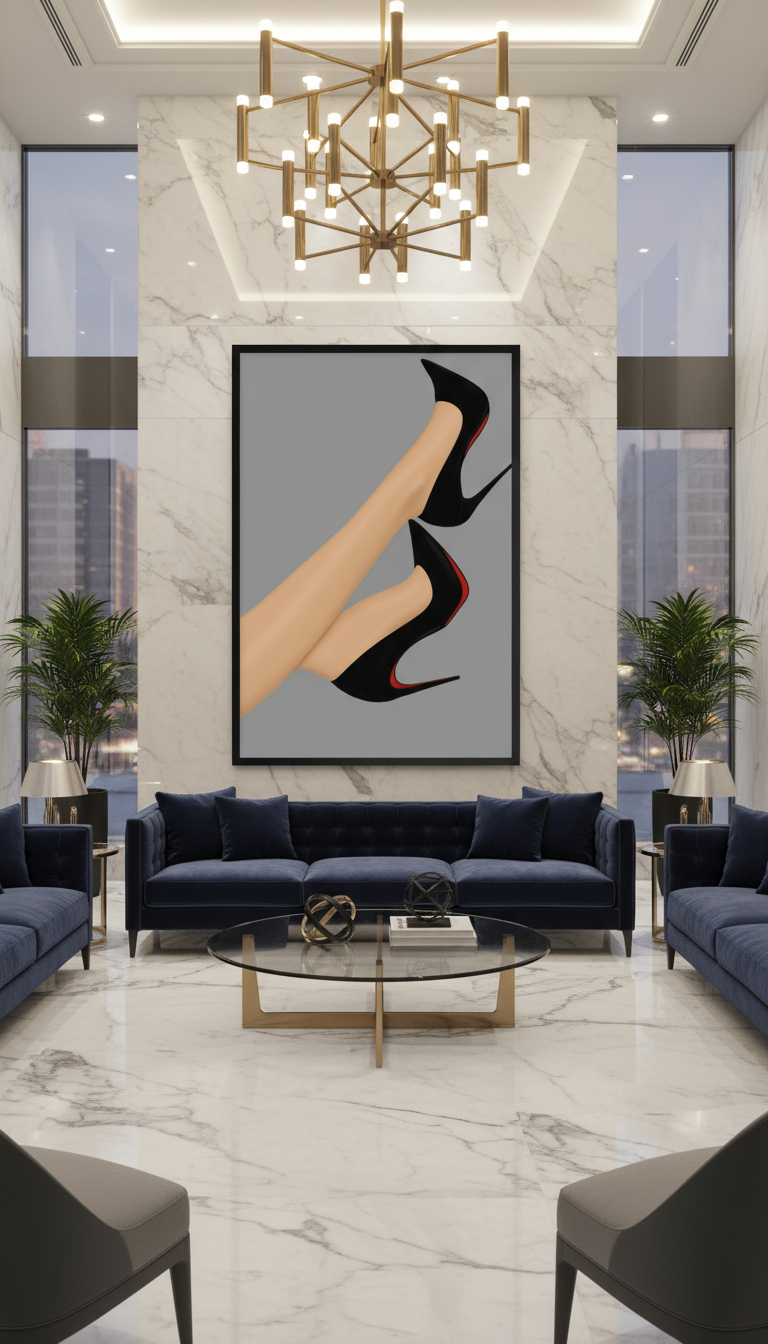 Velvet Ascent — Limited Edition Fashion Noir Fine Art