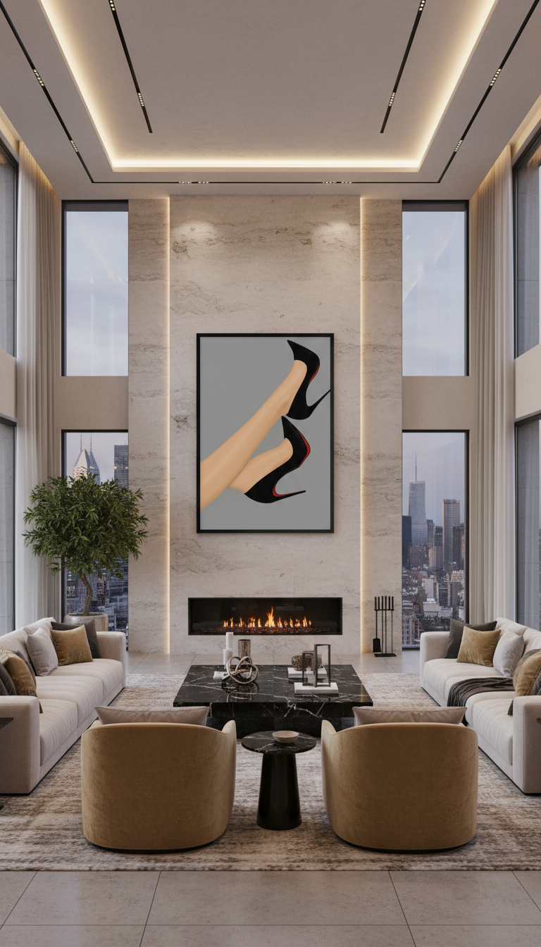 Velvet Ascent — Limited Edition Fashion Noir Fine Art