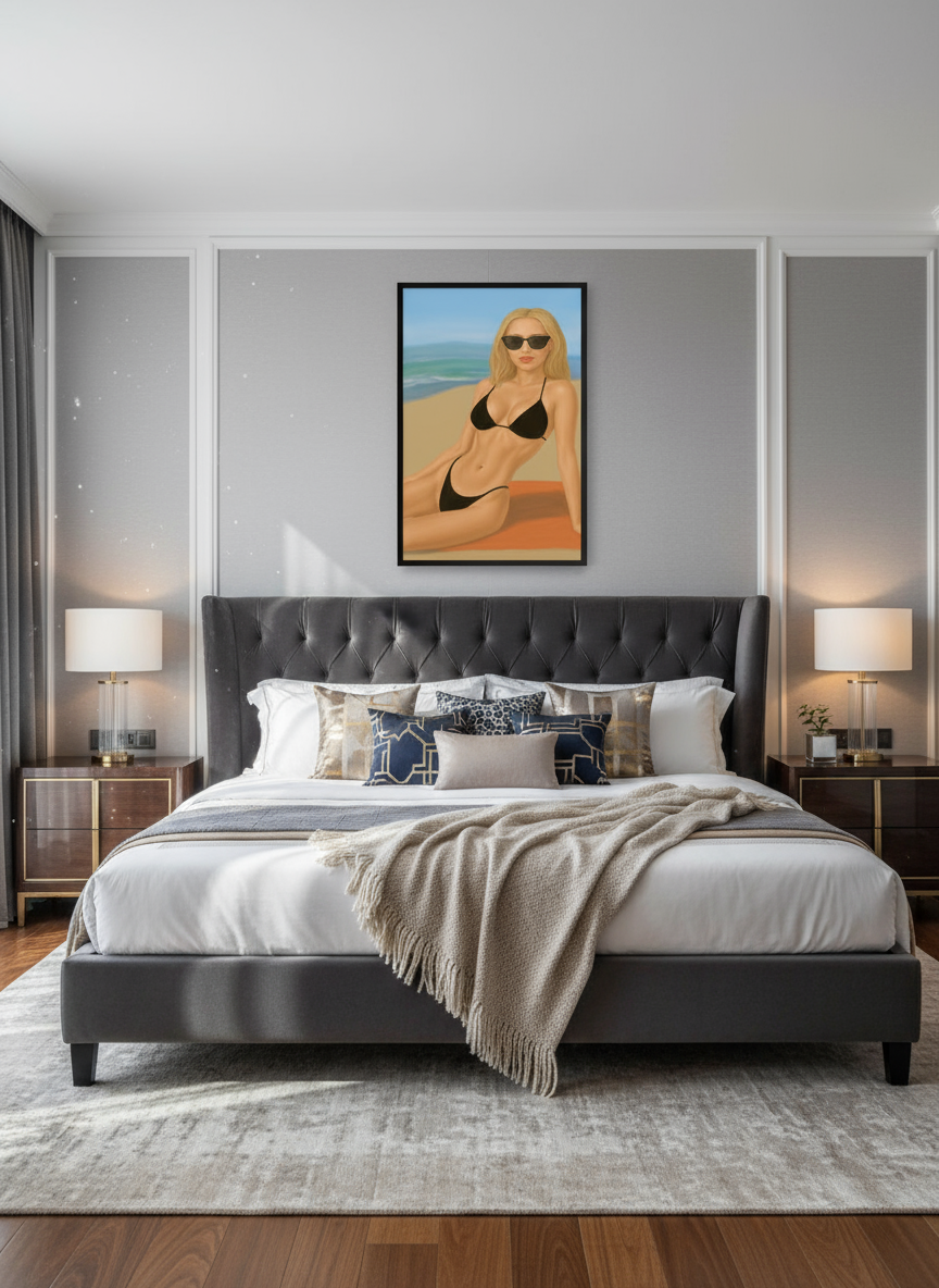 Desert Sun Muse — Limited Edition Fine Art Print | Kasian Art Studio