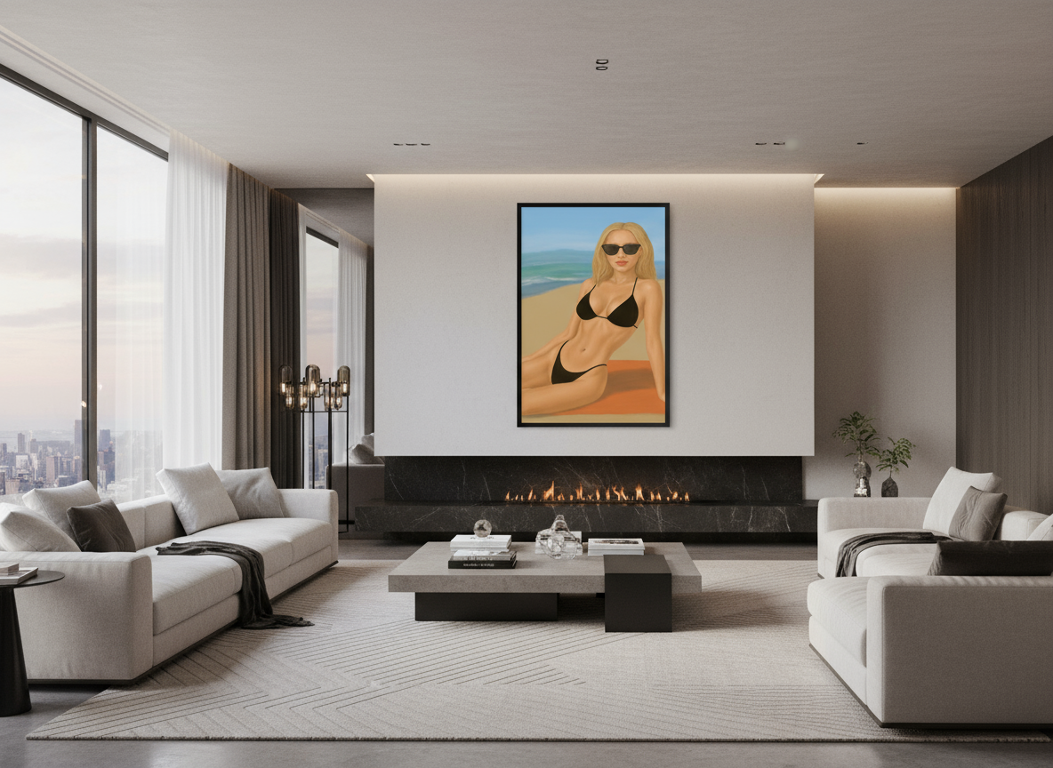 Desert Sun Muse — Limited Edition Fine Art Print | Kasian Art Studio