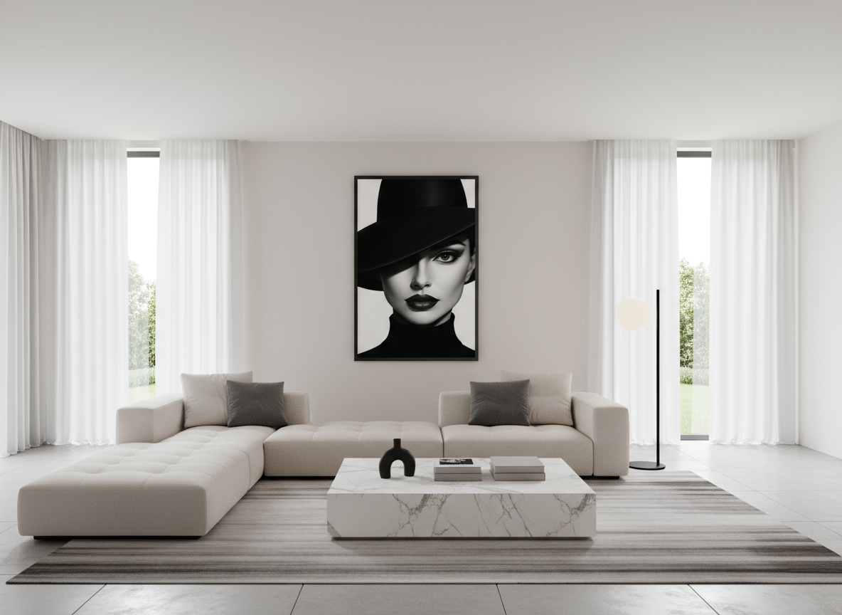 Obsidian Gaze — Limited Edition Noir Portrait Fine Art