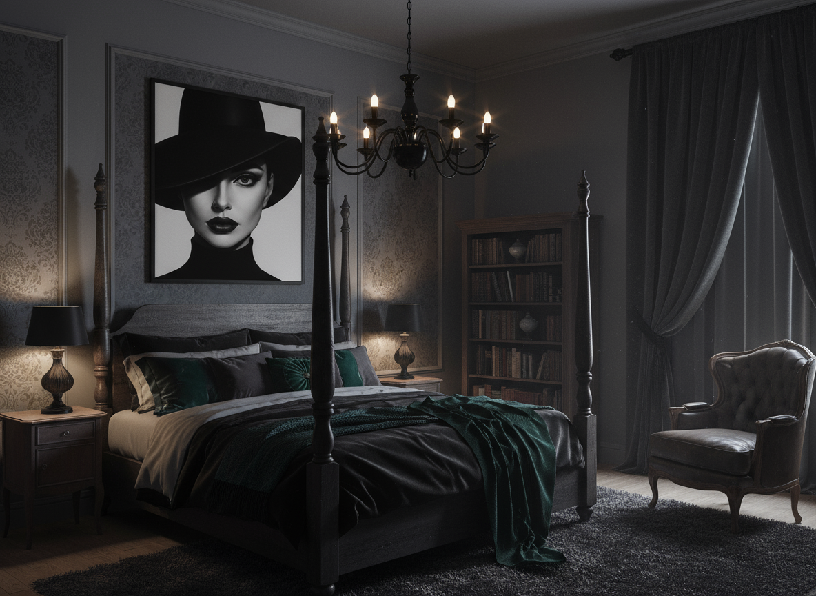 Obsidian Gaze — Limited Edition Noir Portrait Fine Art