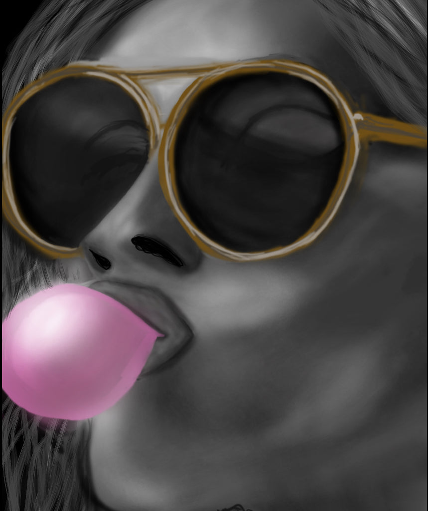 Pink Defiance — Limited Edition Editorial Noir Pop Art