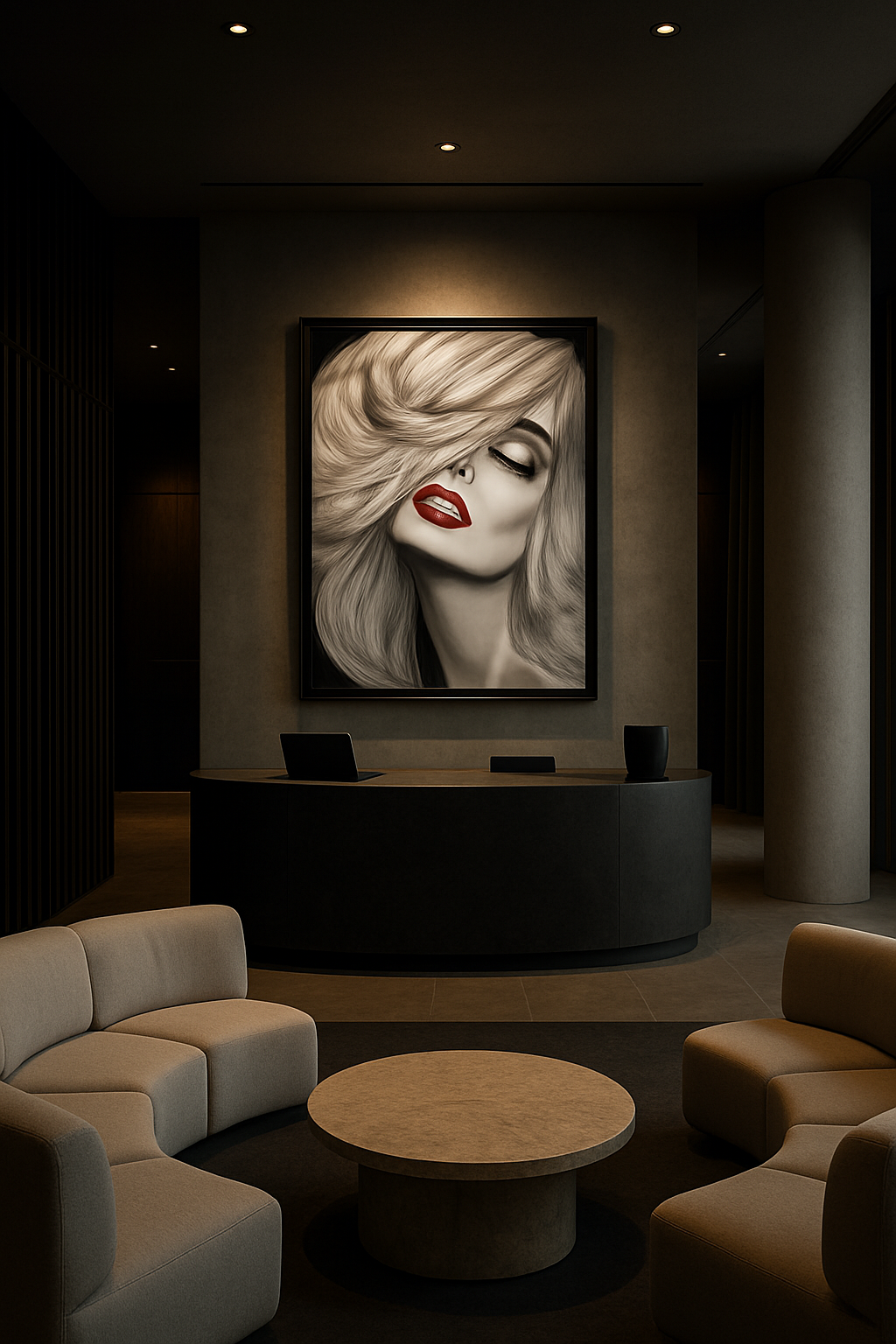 Scarlet Whisper — Limited Edition Noir Portrait