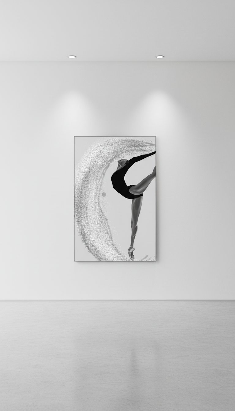 Luxury Ballet Wall Art | Eclipse en Pointe by Kasian Art Studio