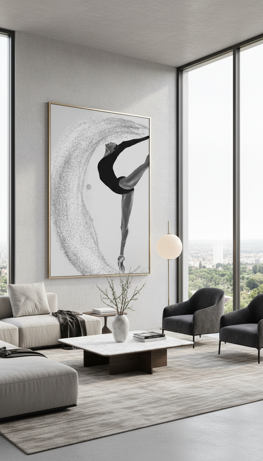 Luxury Ballet Wall Art | Eclipse en Pointe by Kasian Art Studio