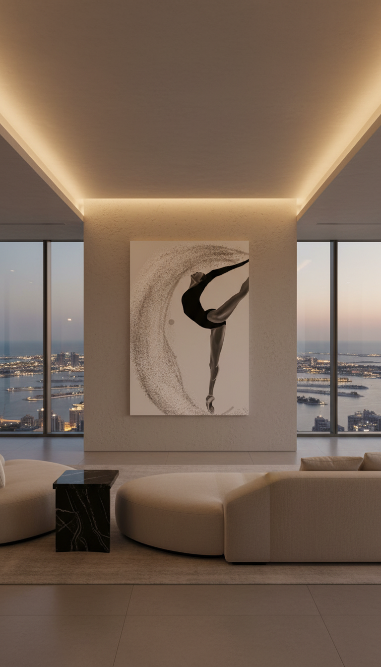 Luxury Ballet Wall Art | Eclipse en Pointe by Kasian Art Studio