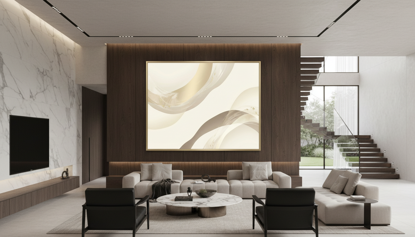 Gilded Current  — Limited Edition Abstract Canvas