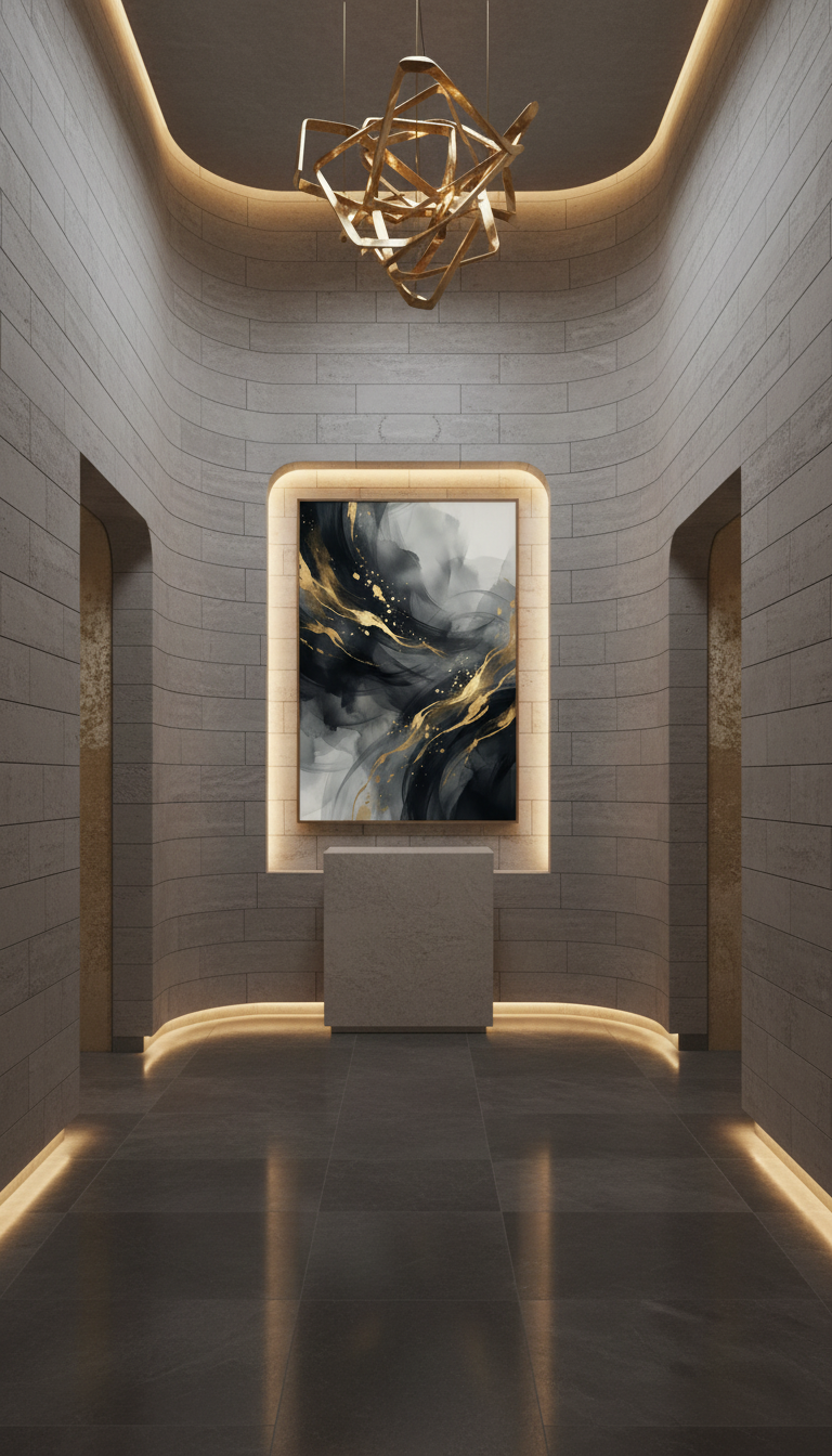 Nocturne in Gold — Limited Edition Abstract Canvas