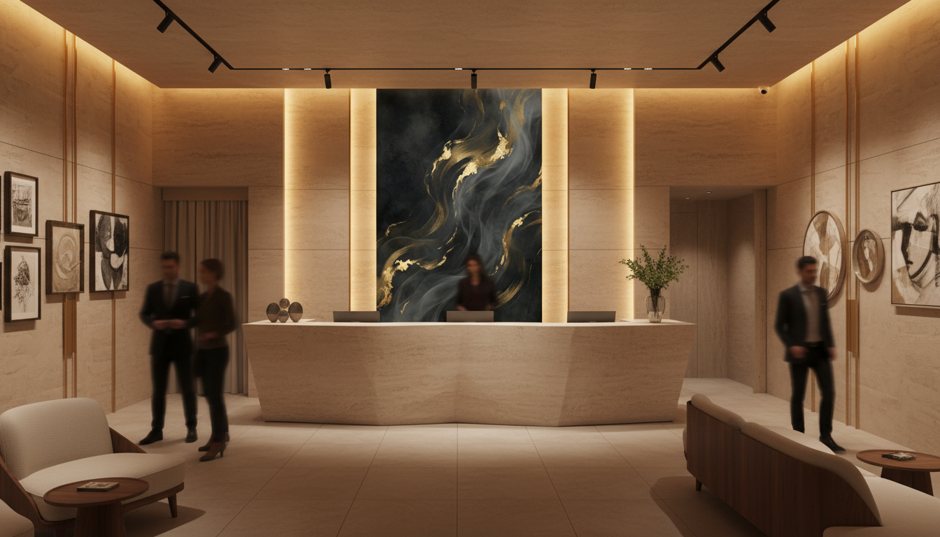 Veins of Silence — Limited Edition Black & Gold Abstract