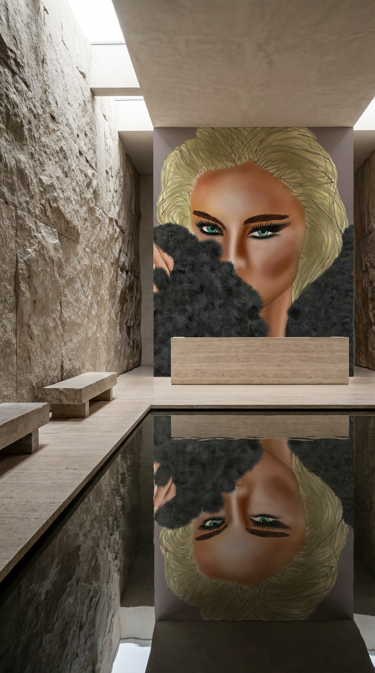 Behind the Veil — Luxury Figurative Fine Art Print | Kasian Art Studio