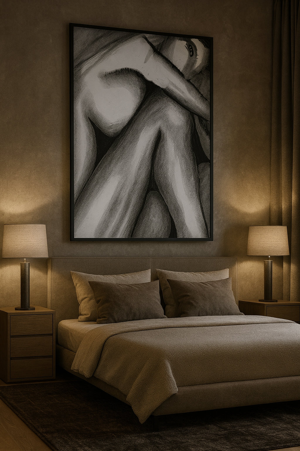 Quieturrender — Sculptural Figure in Shadow & Light