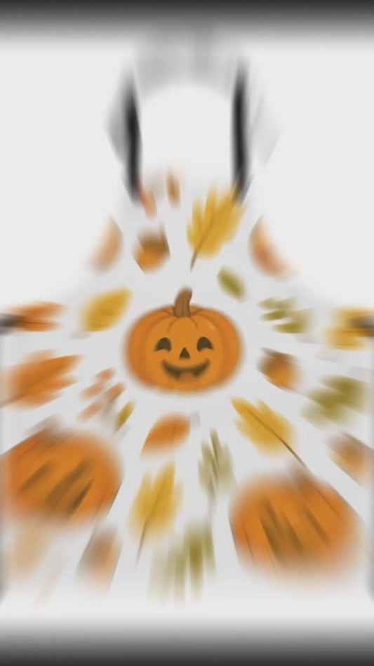 Luxury Apron and Luxury Cloth Pumpkin Fall Bundle Set